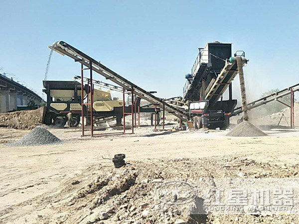 建筑垃圾移动破碎站 建筑垃圾移动破碎站