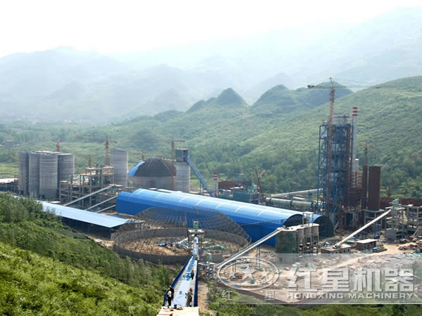 水泥生产线现场 水泥生产线现场