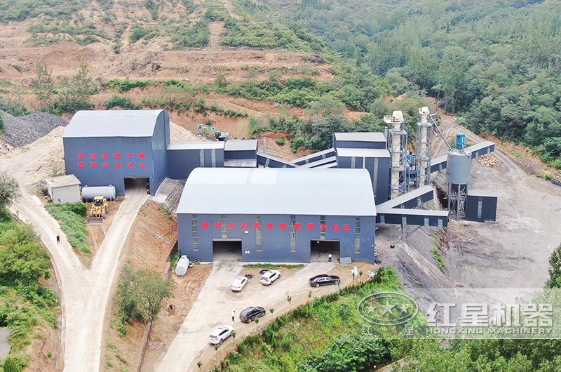 河南客户环保封闭制砂厂区 河南客户环保封闭制砂厂区