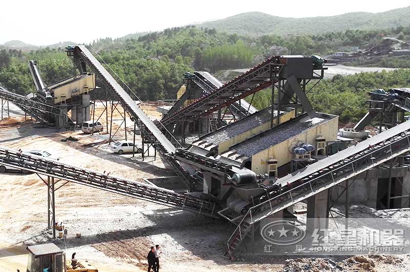 瓜米石生产线在建现场实拍 瓜米石生产线在建现场实拍