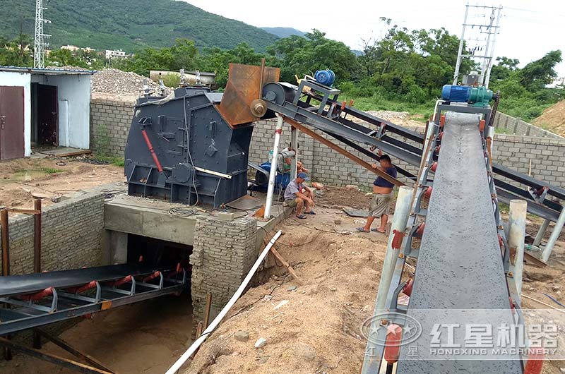 石灰石破碎加工现场 石灰石破碎加工现场