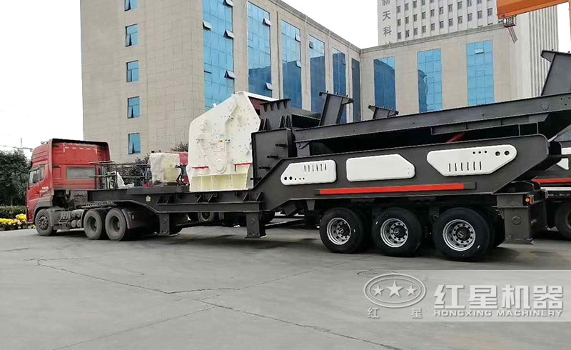 轮胎式移动破碎机准备发货 轮胎式移动破碎机准备发货