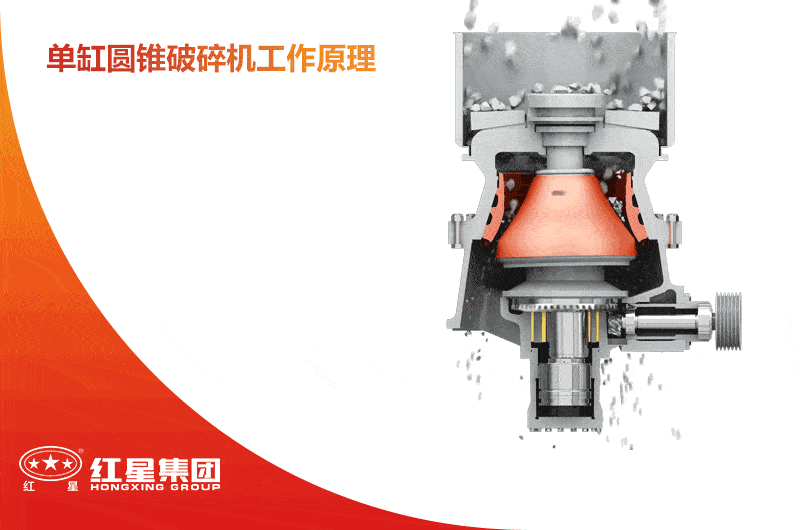 单缸圆锥破碎机工作原理图 单缸圆锥破碎机工作原理图