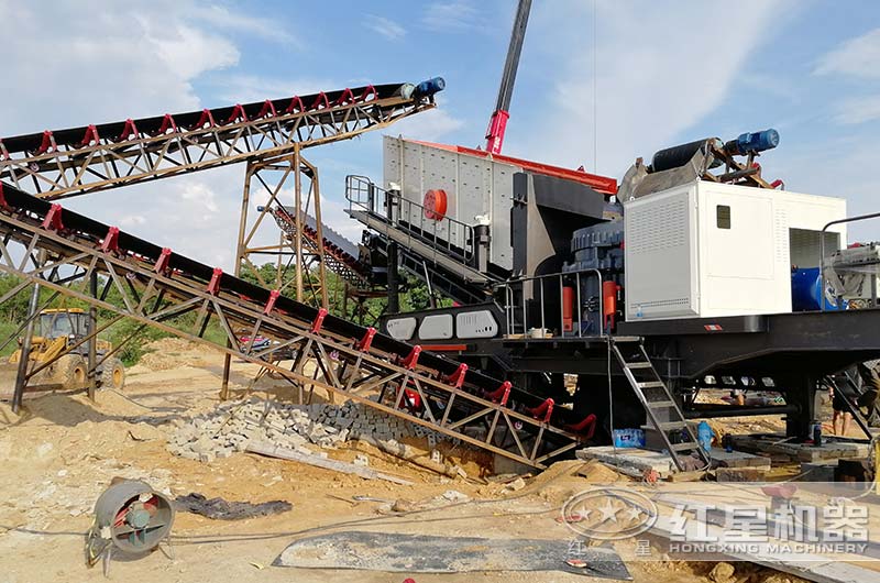 移动式建筑垃圾破碎机配置圆锥破 移动式建筑垃圾破碎机配置圆锥破