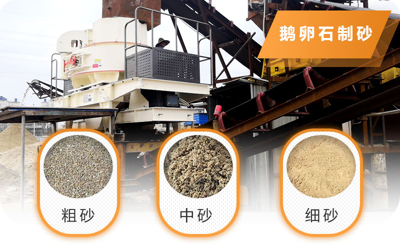 鹅卵石制砂生产线 鹅卵石制砂生产线
