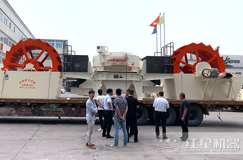 货比三家很重要-客户参观欧亿网页版水轮洗沙机 货比三家很重要-客户参观欧亿网页版水轮洗沙机